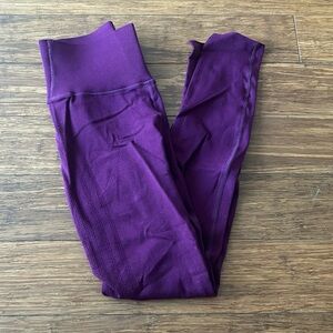 Fabletics Maroon/Purple Leggings with details on sides